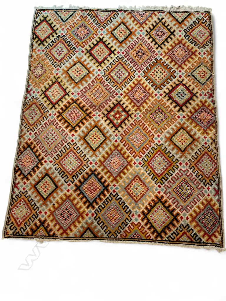 Berber Morocco wool/cotton pile rug, Image 1++